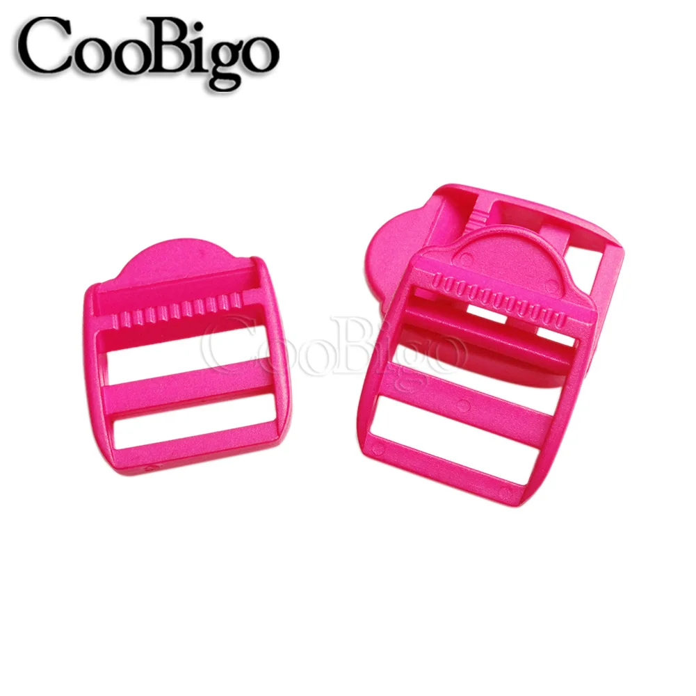 Lot De 10 Boucles De 2,5 Cm Pour Sangles Avec 20 Clips Coulissants Tri-Glide, Clip De Boucle En Plastique à Dégagement Latéral Rapide, Convient Aux Sangles En Toile En Nylon De 2,5