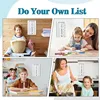 Reusable Chore Chart Planning Board Portable Memo Checklist Board for Kids Detachable Plastic Daily Task Schedule Reminder Chart 6