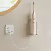 Wall Mount Electric Toothbrush Holder Space Saving Punch-Free Toothbrush Storage Rack Transparent Electric Toothbrush Base 2