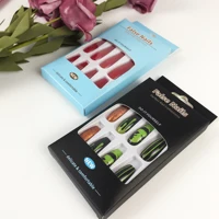 Wholesale Coffin False Nails Tip Box Empty Paper Package 5/30/50 Pieces Press On Nails Luxury Packaging Case Business in Bulk 2