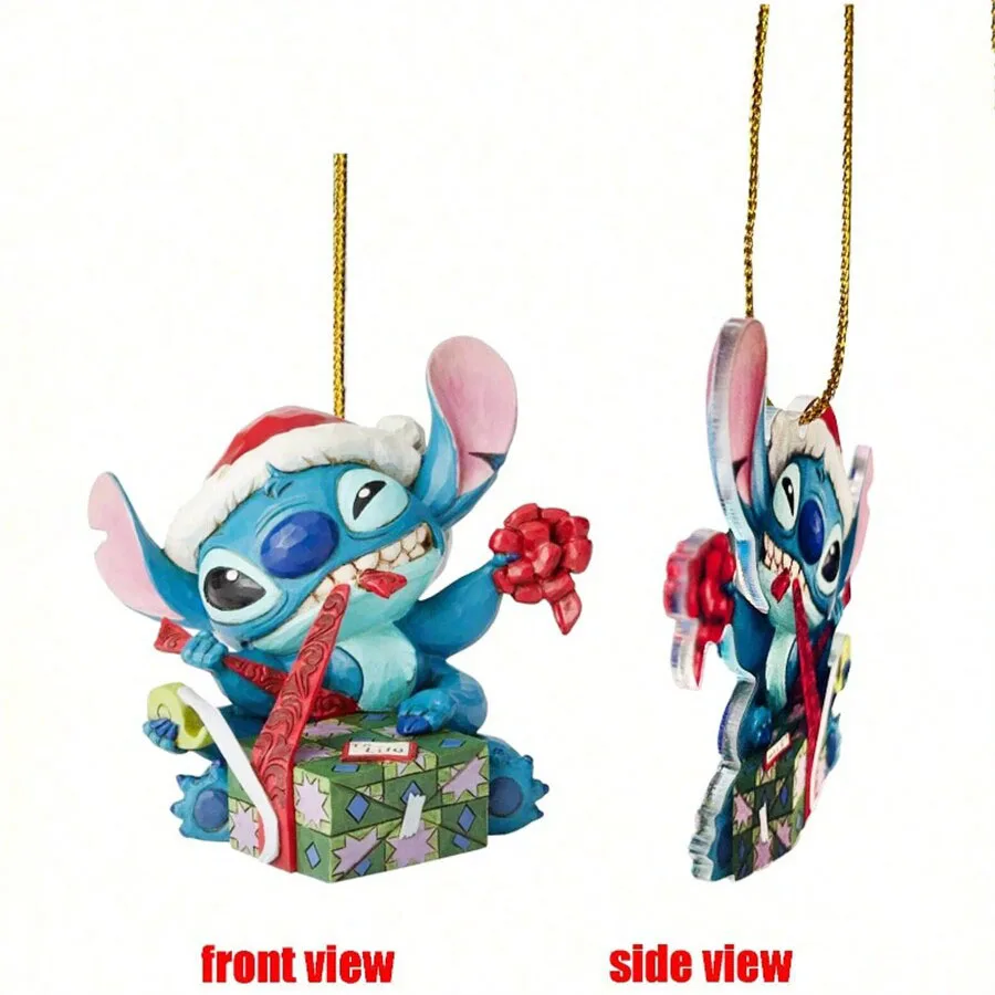 Christmas Ornament 1pc Stitch Holiday Hanging Classic Style Acrylic Christmas Tree Decoration