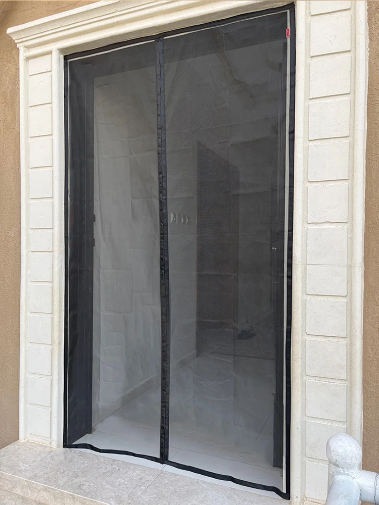 Anti Mosquito Door Curtain Magnetic Mosquito Net Door Screen Custom Size Summer Anti insect Mesh Automatic Closing Curtain Indoor Doors