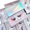 Nail BoxesPackaging Customize Logo Strips Eyelash Package Fluffy Natural Russian Lashes Cases Makeup Cluster Lash Packaging Bulk 1