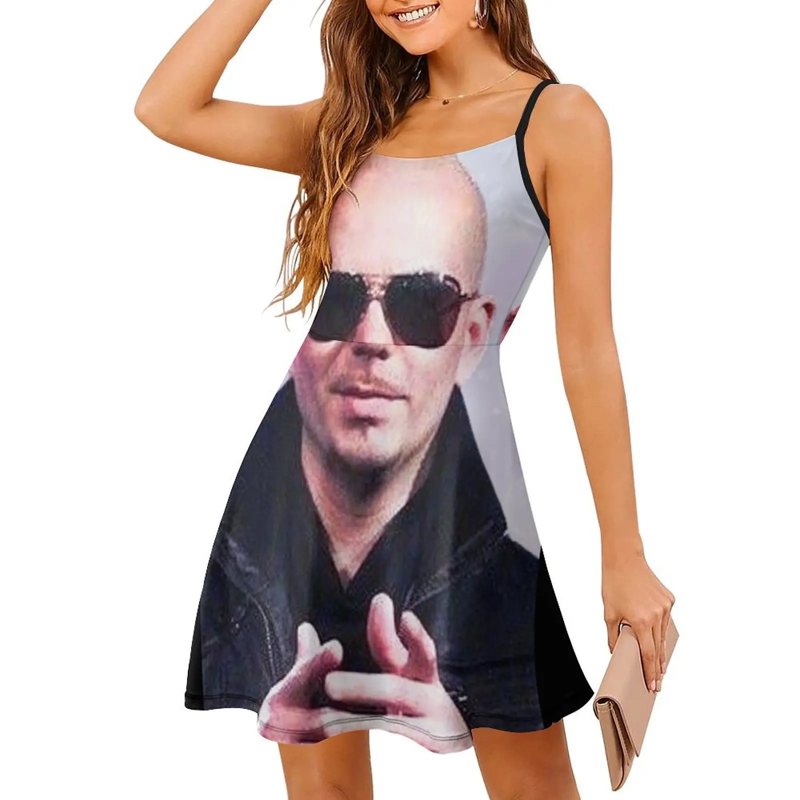 

Pitbull Has Been Through It Too Mr.Worldwide Design Sling Dress Dress vintage dress women elegant luxury