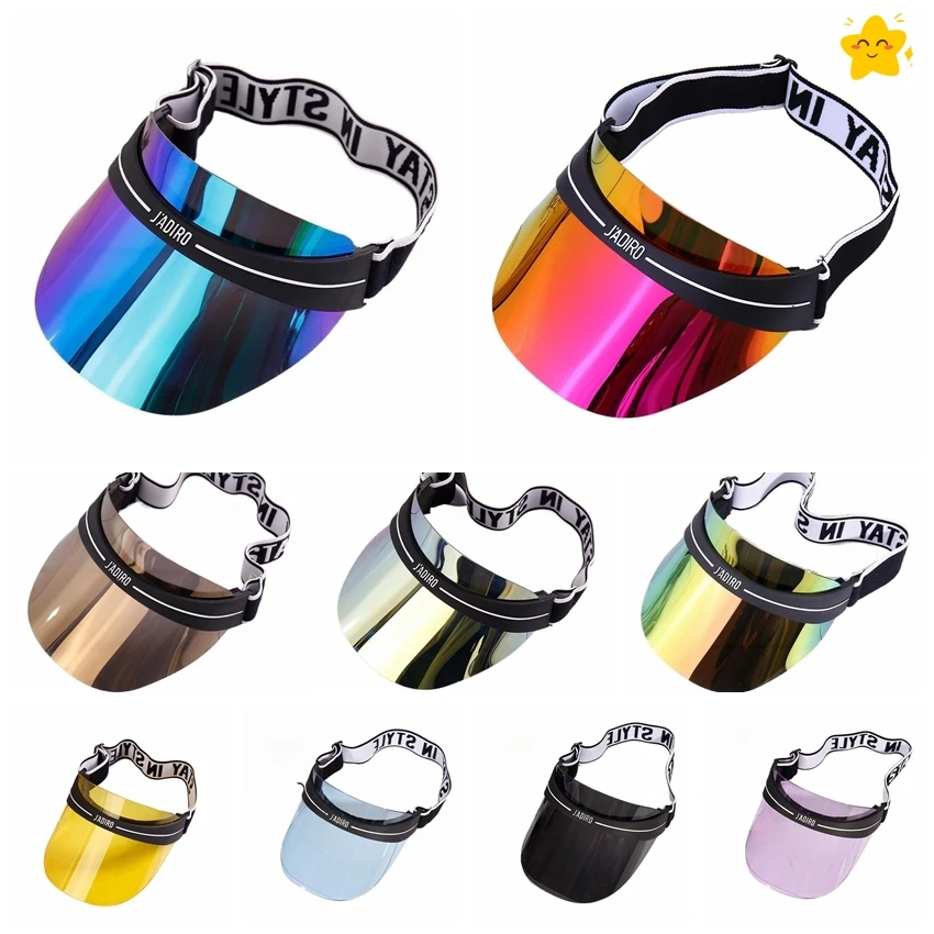 

Summer Sun protection UPF 50+ PVC empty top hat Outdoor golf sport running fishing camp sun hat letter embroidery size56-58 cap