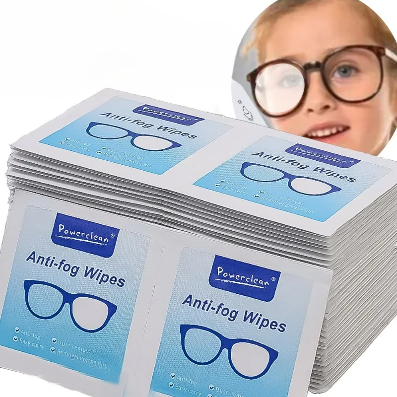 10/100Pcs Lens Cleaning Wet Paper Disposable Glasses Anti Fog Misting Dust Remover Wipes Sunglasses Phone Screen Cleaner glasses cleaning wipes