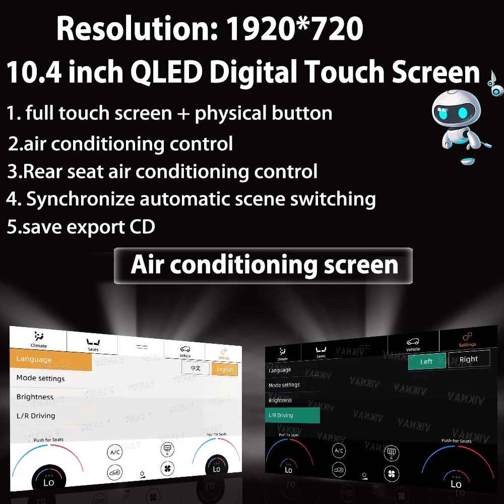 Android AC panel For Land Rover Range Rover Sport L494 2013-2017 Climate Control AC Control Board