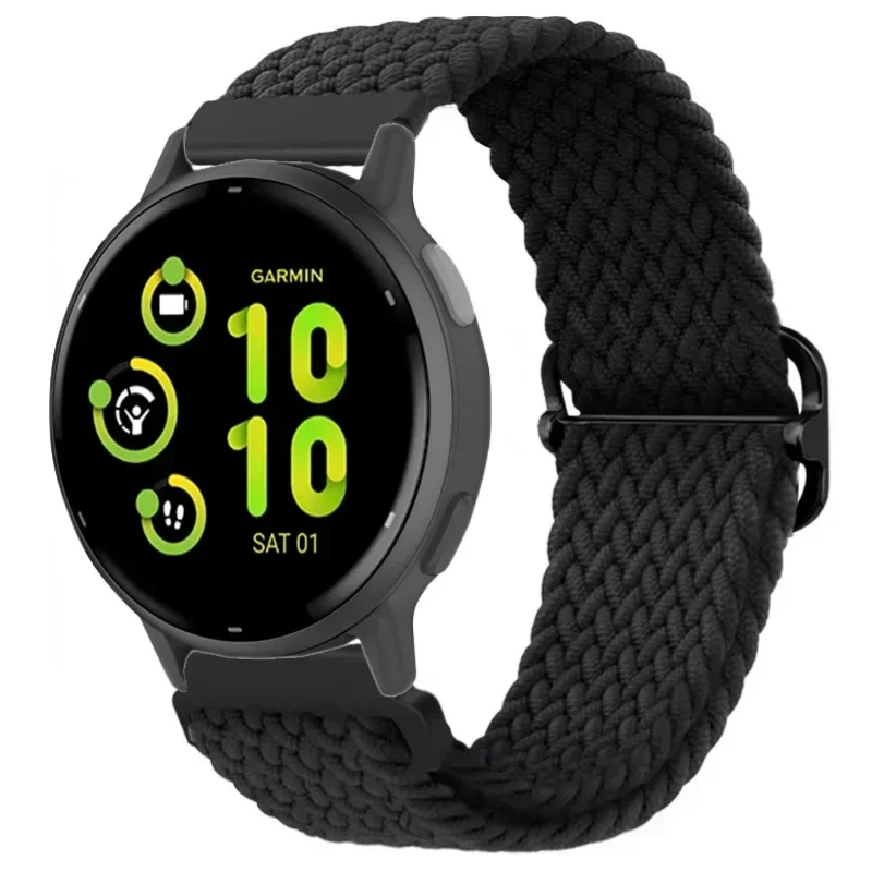 Nylon Braided Solo Loop Strap - Universal Fit, 20/22mm, Durable & Stylish Bracelet