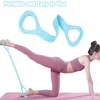 Elastic Resistance Band for Arm Shoulder Back Workout - Fitness Exercise Training Yoga Pilates Physical Therapy Equipment Tool 6