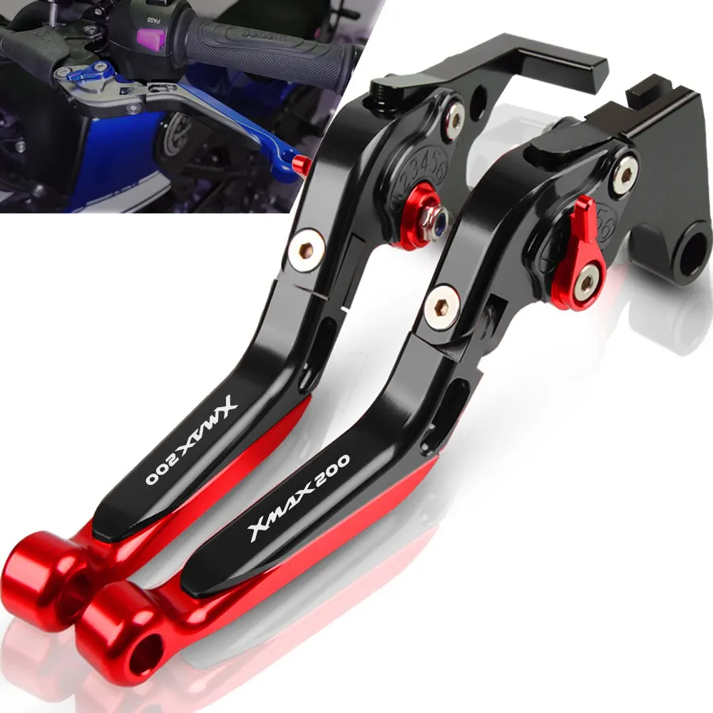 

Motorcycle CNC Adjustable Foldable Extendable Brake Clutch Levers Handle FOR YAMAHA X MAX 200 X-MAX XMAX200 all years