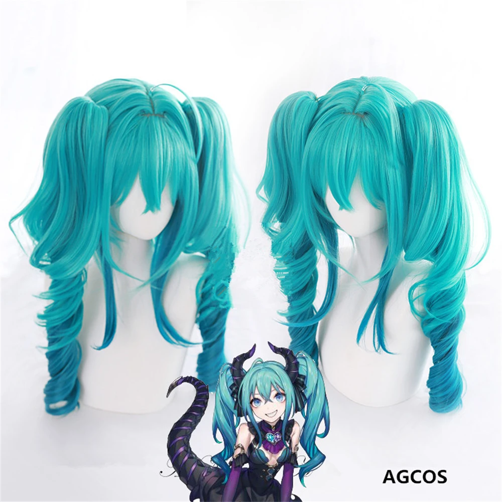 

AGCOS MIKU Little Devil Cosplay Wig Girl Christmas Demon Miku Cosplay Hair Wigs