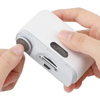 2in1Electric Automatic Nail Clipper Polishing Fingernail Trimmer Manicure For Adult Baby Nail Cutter Sharpener with light Safety 1