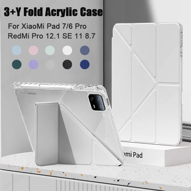 For Xiaomi RedMi Pad 2 SE 11 8.7 Pro 12.1 inch Case Acrylic Back