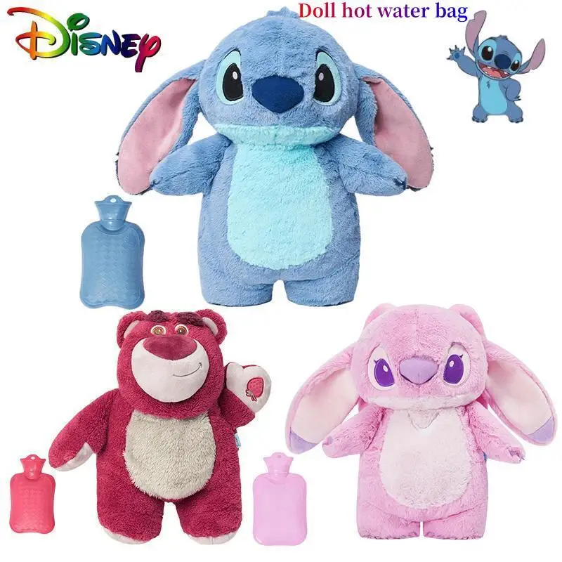 

Disney Genuine Plush Hand Warm Bottle Strawberry Bear Hot Water Bottles Soft Winter Portable Anime Warm Hand Bag Christmas Gift