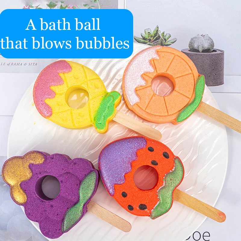 

Kids Bath Bombs Blow Bubbles Funny Bath Toy Essential Oil Moisturizing Skin Spa Creative Bubble Salt Ball Birthday Gifts Toys