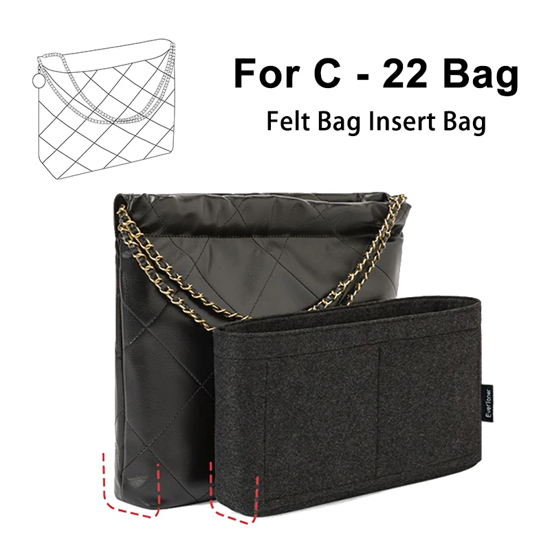 EverToner Premium Felt Insert Organizer Bag - Anti-Stain Bag in Bag Solution