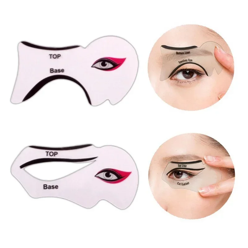 Eyeliner stencil tool Eyeliner Stencils Winged Eyeliner Stencil Models Template Shaping Tools Eyebrows Template Card Eye Shadow Makeup Tool