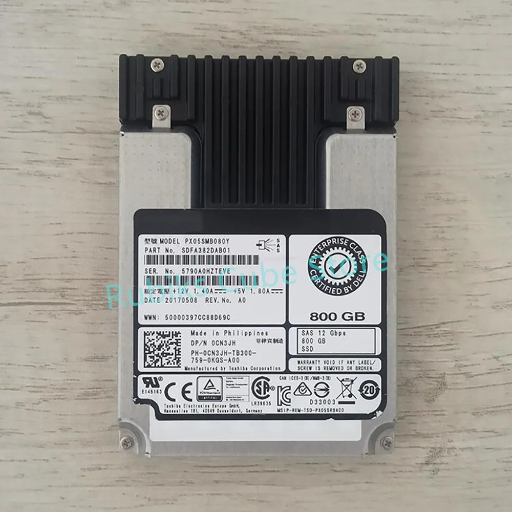 S7e15aa3d8f9c4e20a35a2fdc12a936a2B SSD For Dell Server Solid State Drive 800G SAS 12Gb PX05SMB080Y 0CN3JH