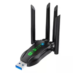 High - Speed Dual - Band USB Bluetooth WiFi Adapter (Black)