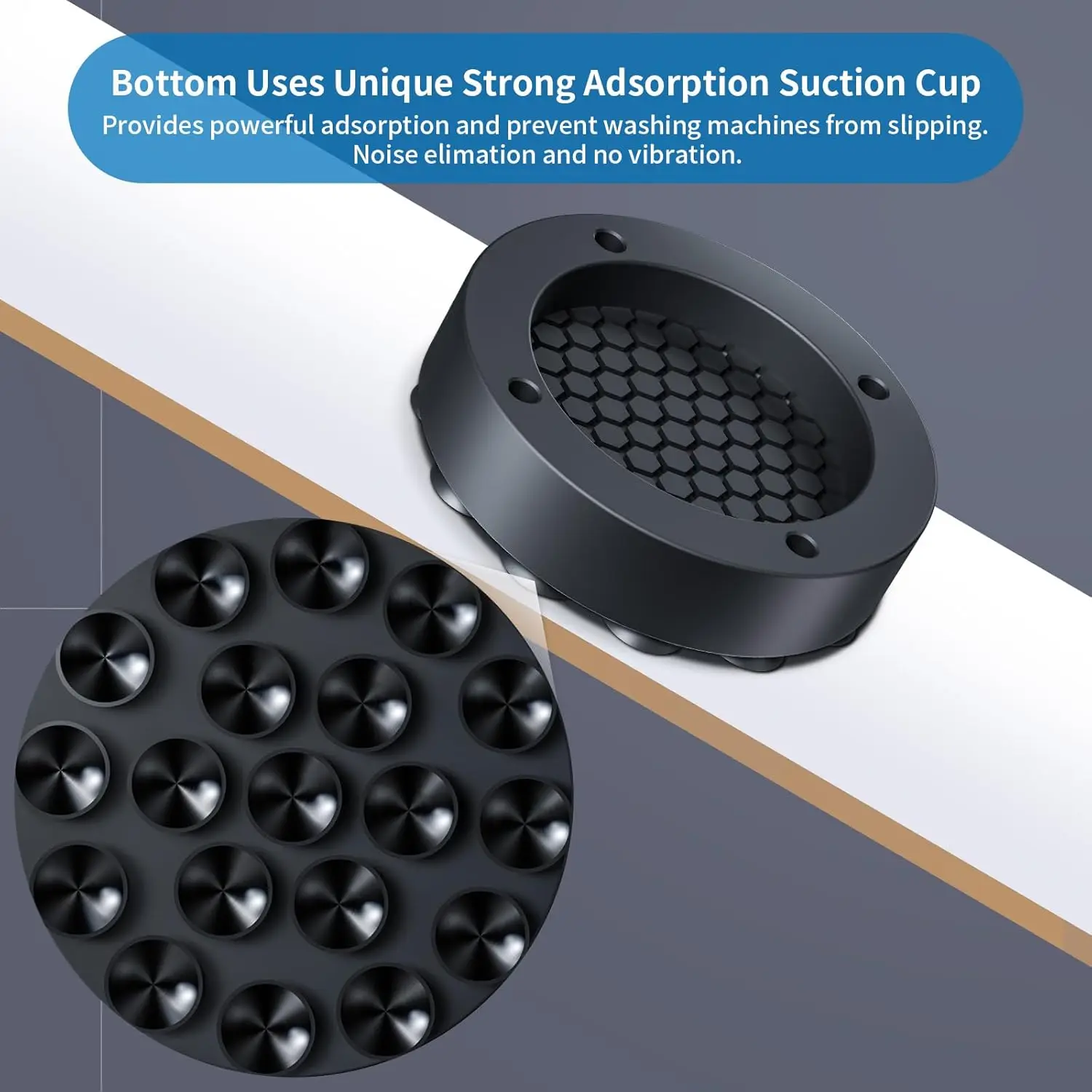 Washing Machine Refrigerator Anti-Vibration Silicone Non-Slip Feet Pad