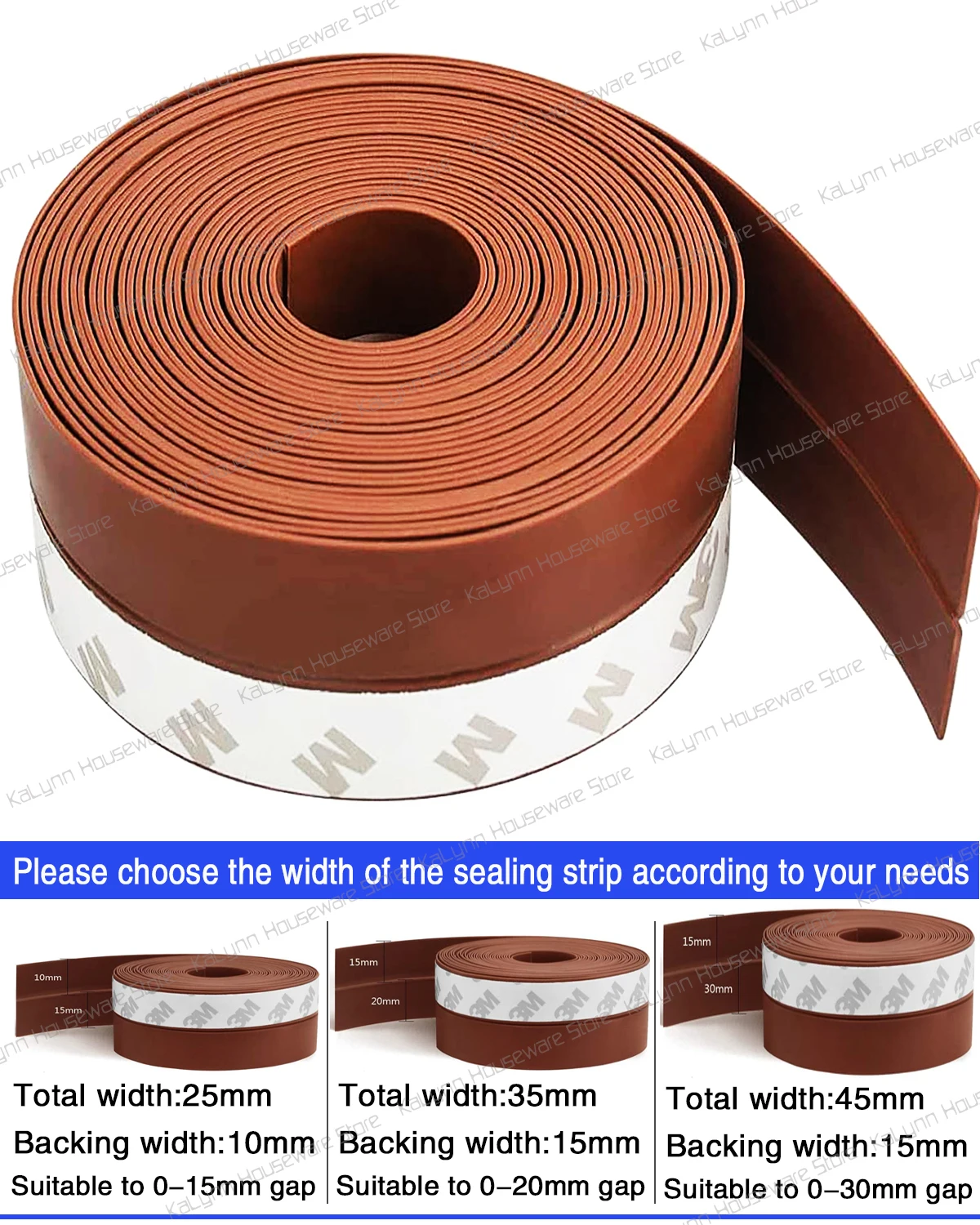 Weatherproof Self-Adhesive Door and Window Seal Strip