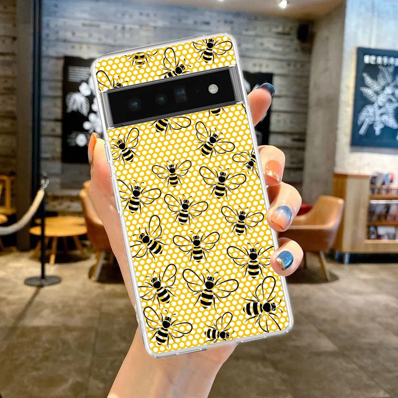 Bee Honey Soft TPU Clear Phone Case