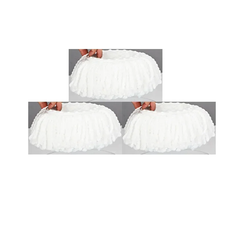 Spin Mop 3pcs mop replacement head clean microfiber tow bucket lazy magic bucket