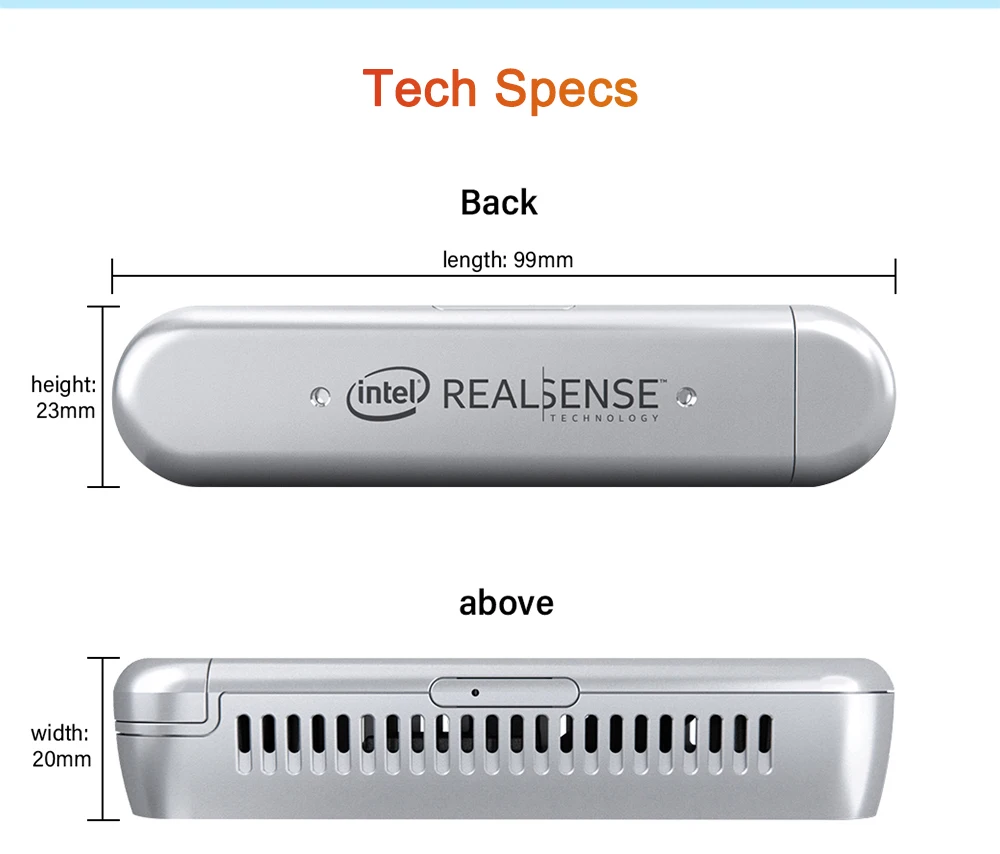 Intel RealSense Depth Camera D415 With IMU Rolling Shutter RGB Frame Rate 30fps