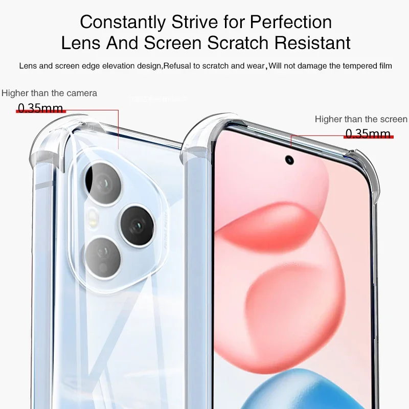 Premium Shockproof Airbag Silicone Clear Back Cover - Soft Protective Case