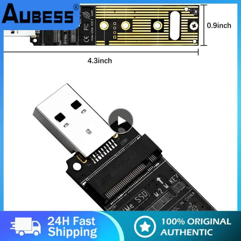 M.2 Nvme SSD USB 3.1 어댑터, 플러그 앤 플레이, 휴대용 방열, 미니 오피스 액세서리, Nvme M.2 인터페이스용, 10gbps