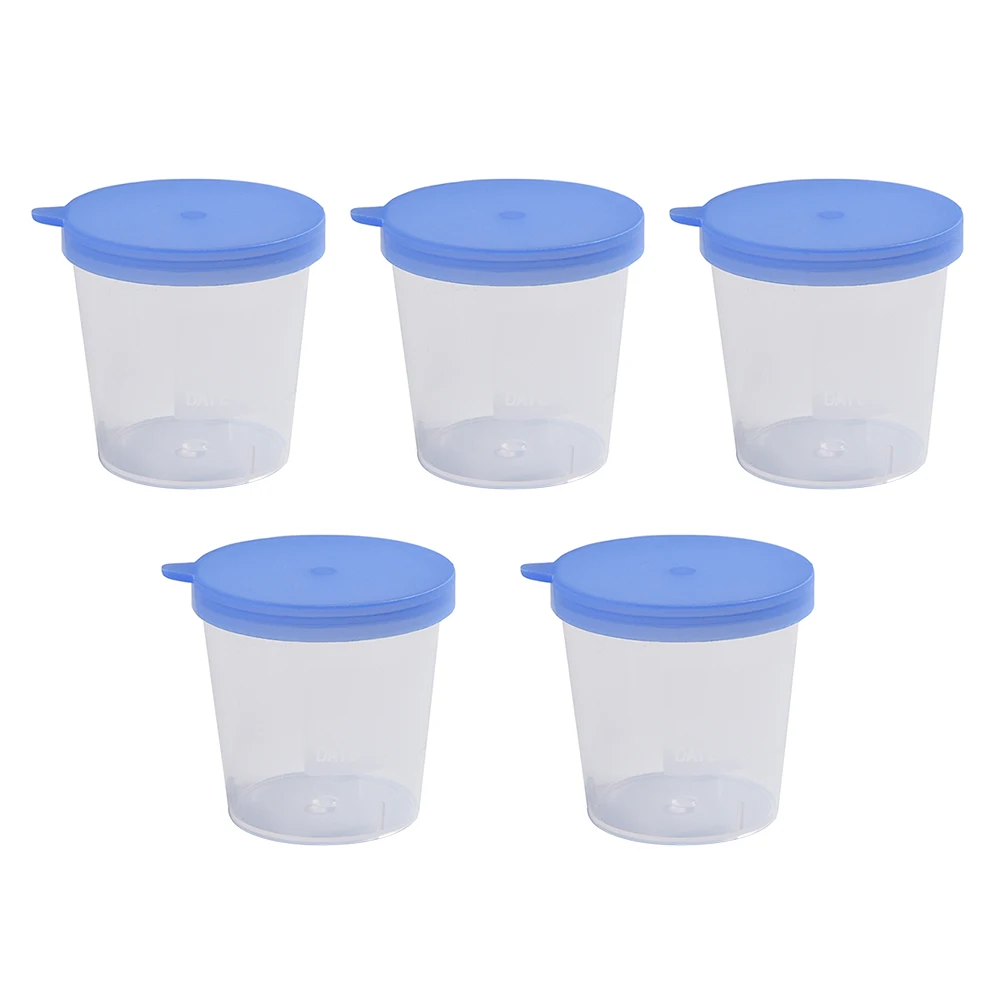 5Pcs Urine Testing Cup Urine Cup Specimen Disposable Holder for Laboratory Hospital Home