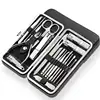 Home Nail Clipper Set of 18 Pieces Large Size Dead Skin Pliers Diagonal to Remove Dead Skin Small Eyebrow Clipper Leather Sleeve 5