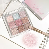Nine-Color Eyeshadow Palette with Pearl, Fine Sparkle, Layerable Shimmer, Bright Glitter, and Vibrant Colors 1