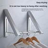 Clothes Drying Rack Wall Mounted Laundry Racks for Drying Clothes Aluminum Foldable Space Saving Clothes Hanger 3