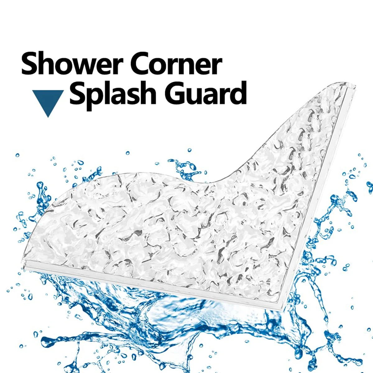 Guard Shower Guards Bathtub Water Corner Bath Tub Shield Screen Acrylic Splashing Bathroom Door Curtain Clear Barrier Sink 2pcs