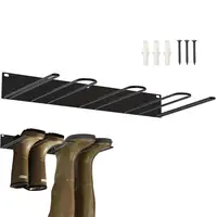 Wall Hanging Long Boots Holder Rack Space Saving Metal Wall Mount Shoes Rack Dust-Proof Short Boots Storage Racks For Home 1