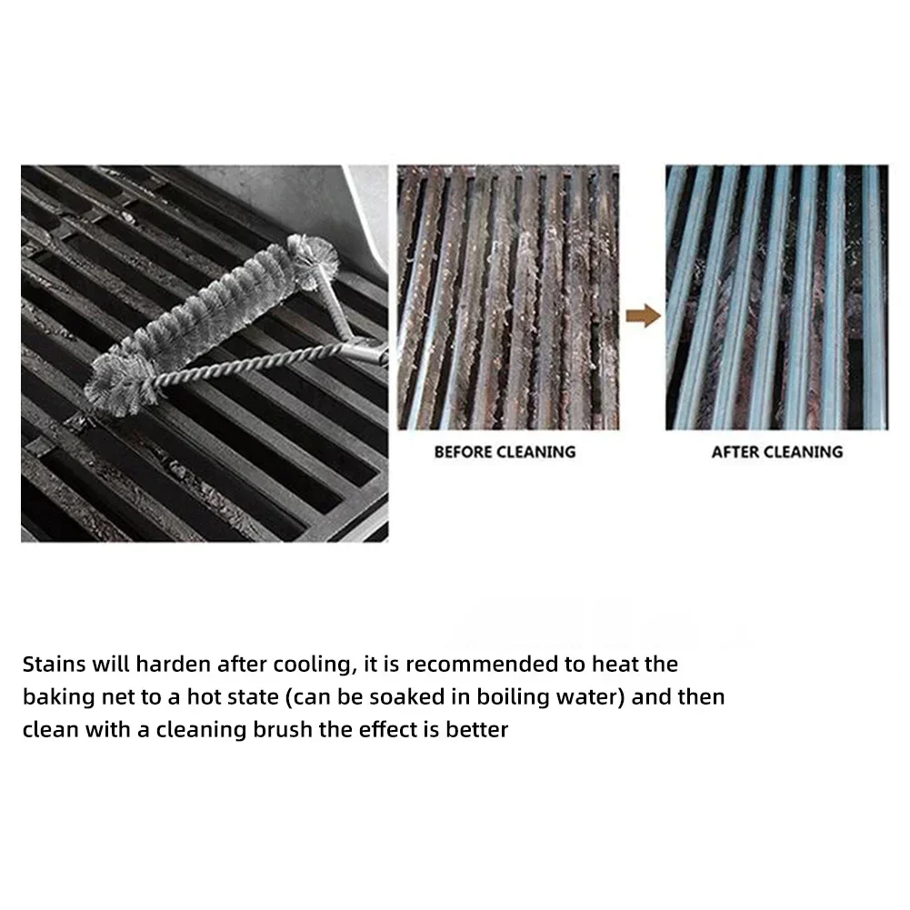 Barbecue Accessories Barbecue BBQ Grill Brush Clean Tool Grill Accessories Stainless Steel Bristles Non-stick Cleaning Brushes