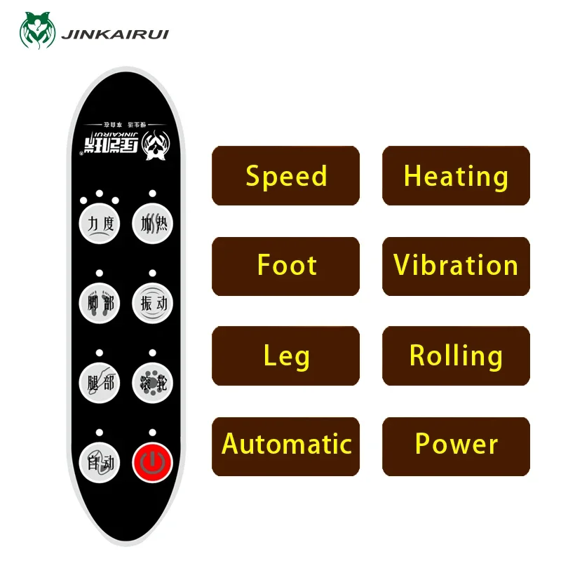 Electric Foot Massager with Heat and Airbags for Relaxation