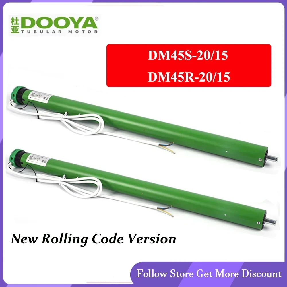 Dooyaสมาร์ทRolling Tubularมอเตอร์DM45R/DM45S 20/15,220/230V 50/60Hz,Rf433Mhz 3 มอเตอร์สาย,มอเตอร์ 4 สาย,สําหรับRolling Blinds 1