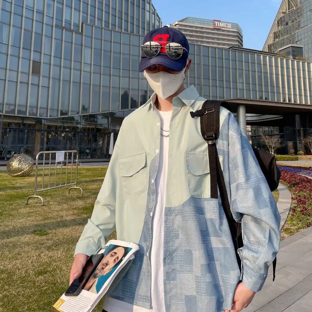 ملابس رجالية موضة 2023 ملابس الشارع الشهير فضفاضة...