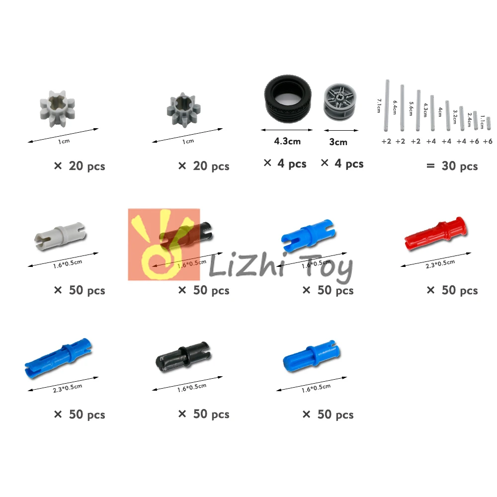 Building Bricks Toy MOC Technical Compatible with Building Blocks Bricks Pin Liftarm Studless Beam Axle Connector Panel Gear Car Mindstorms Toys