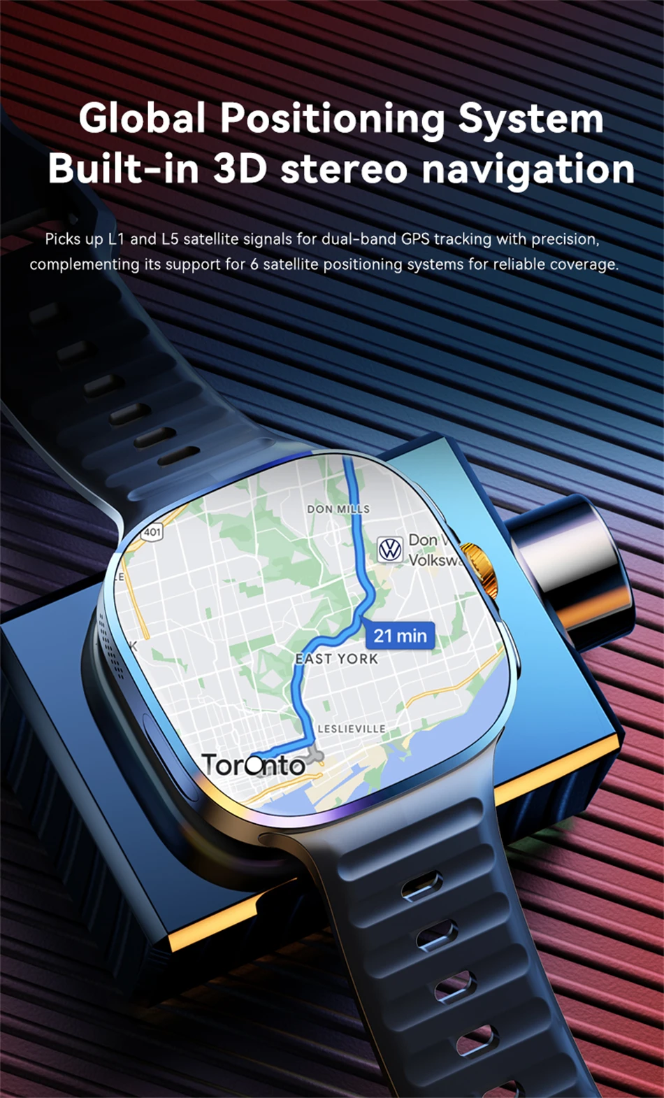 5G/4G Full Network GPS Smart Watch 2.40 inch Big HD Screen Video Call WIFI 8GB+128GB RAM 2100mAh Google Play Sim Card Smartwatch