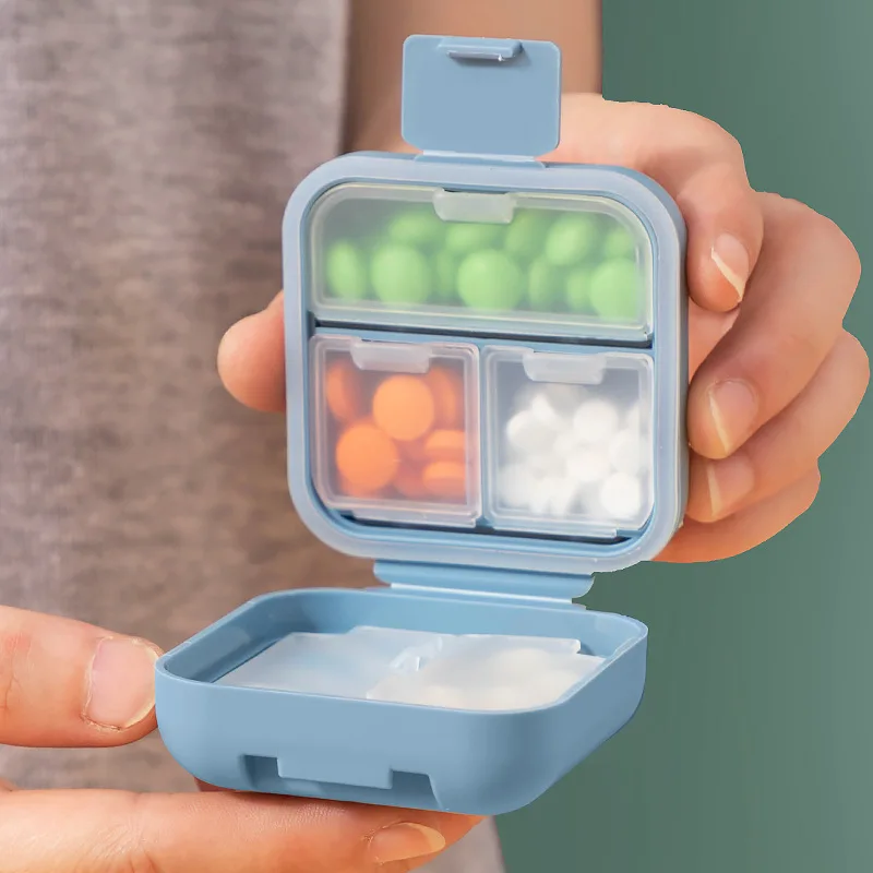 Portable Pill Storage Box Sealed Travel