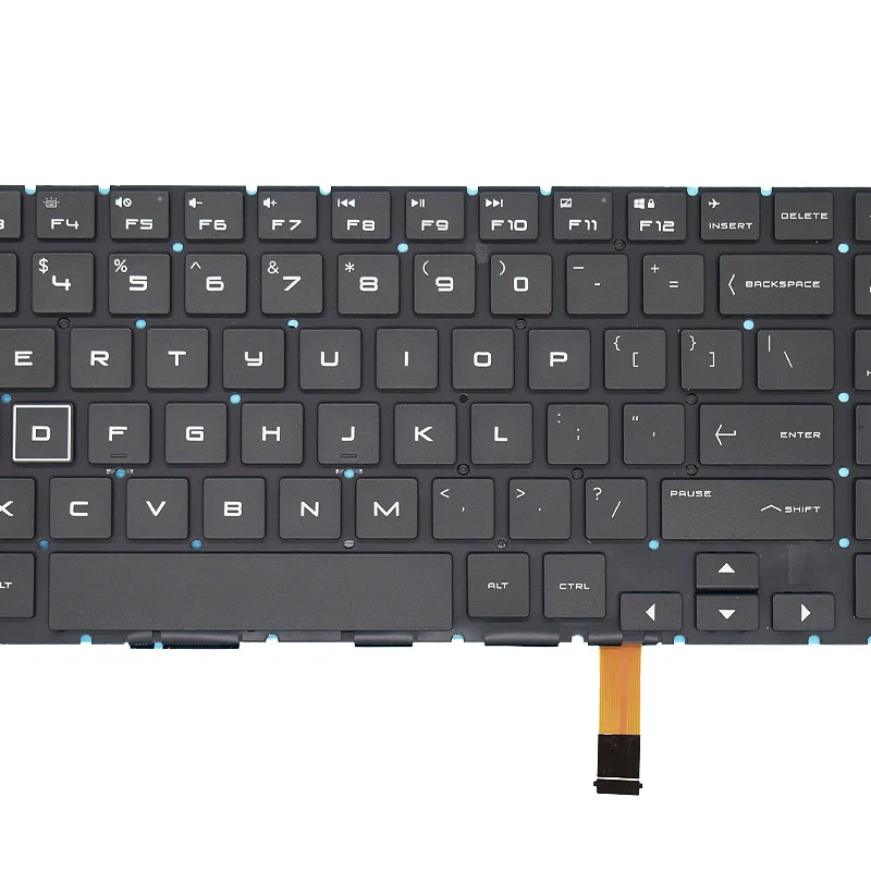 Teclado Original do Portátil Russo dos Eua com Luz de Fundo para hp Omen 15-dc 15-dc1018ca 15-dc1008ca 0108tx 15-dc000 Tpn-q211 Tpn-c143 - Imagem 4