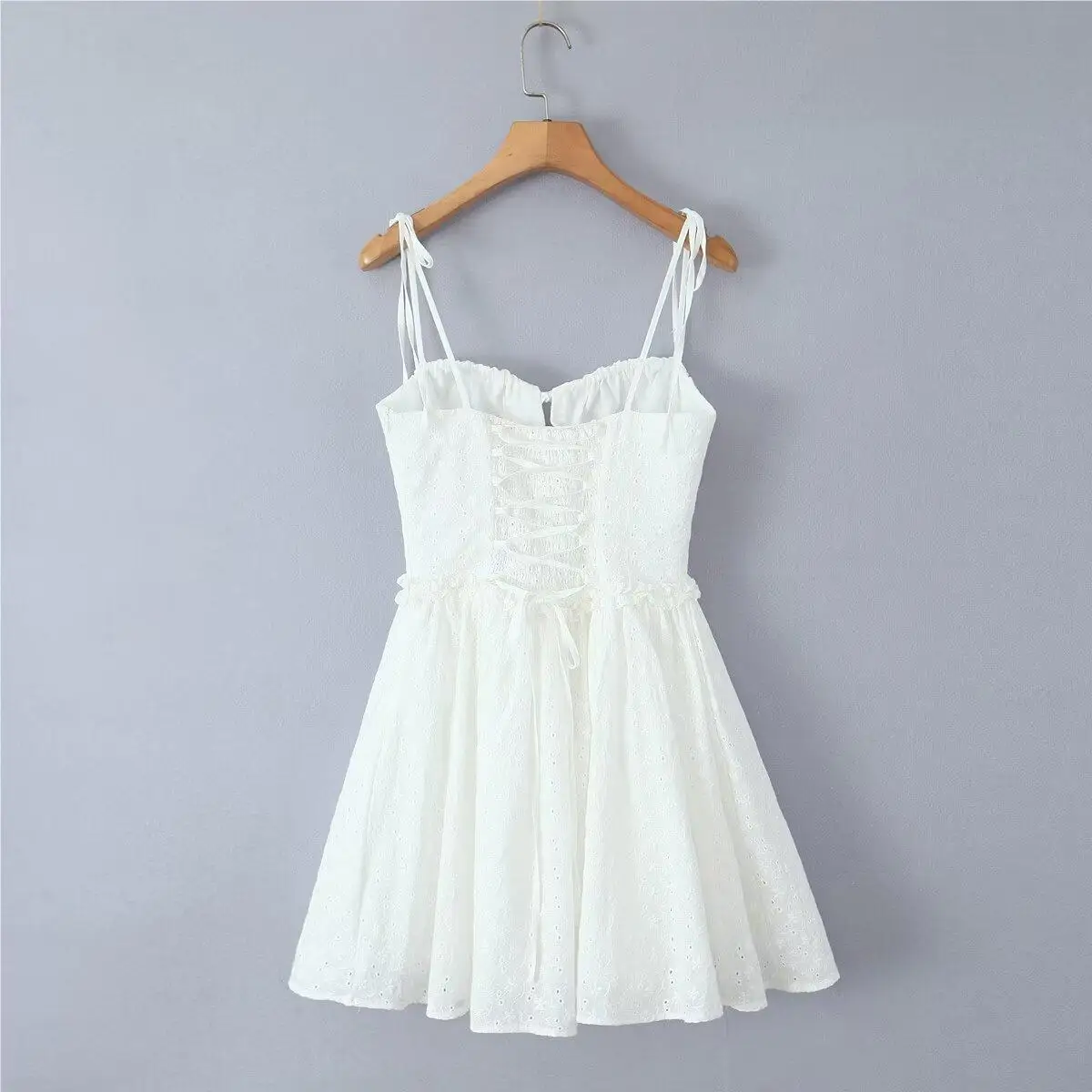 Summer dress 2025 Women Sexy White Lace Dressses