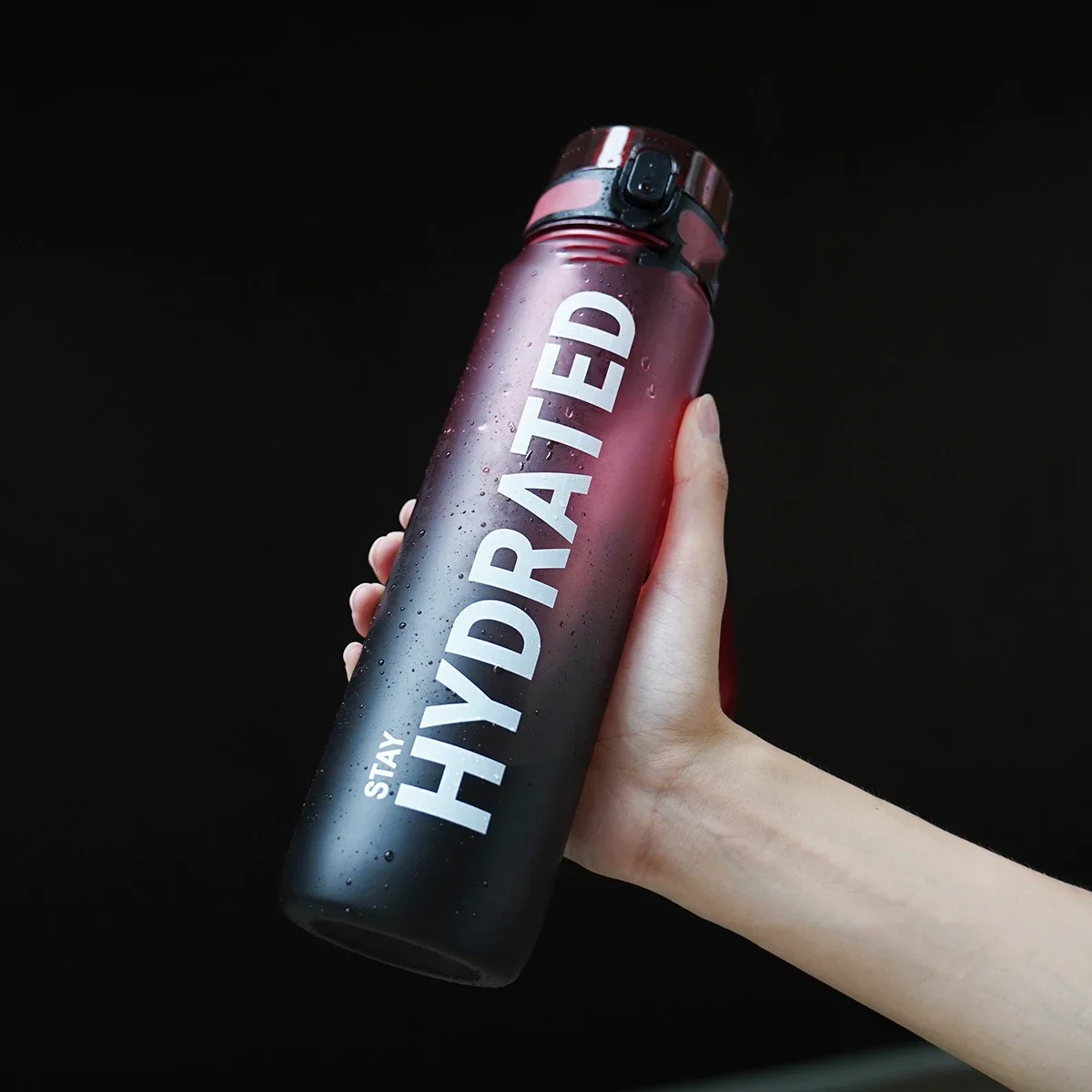 32oz Motivational Leakproof Sports Water Bottle