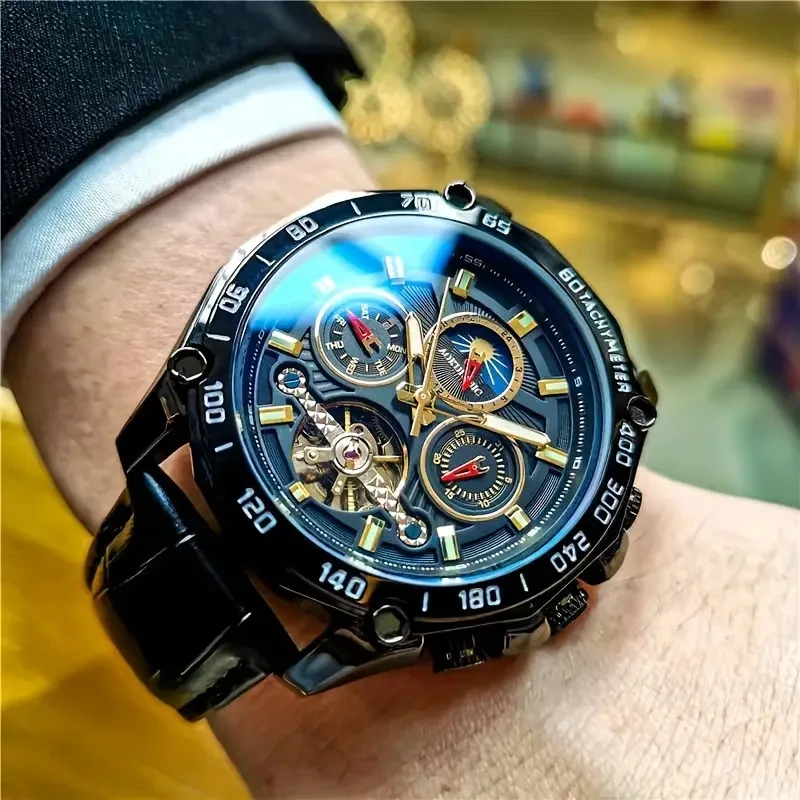 New Cool and High-Quality Automatic Mechanical Cut Out Watch for