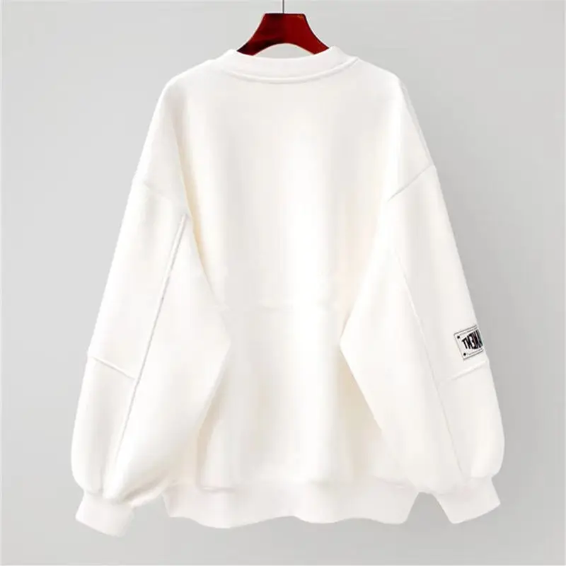 Women's Harajuku Loose Bear Oversized Sweater Retro Harajuku 2023 Spring and Autumn New Jacket Pullover Long-sleeved Sweater
