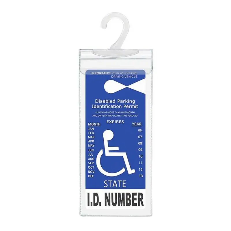 

Automobile Placard Holder For Disability Parking Vehicle Transparent Sign Card For Disabled Persons Handicapped Sign Boards