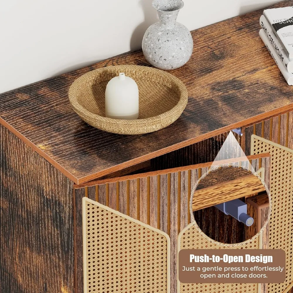 Modern Boho Rattan Sideboard 5